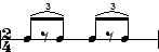 Alternative Notation des Shuffle-Rhythmus