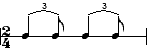 Notation des Shuffle-Rhythmus