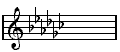 Ges-Dur Tonleiter, 6 b