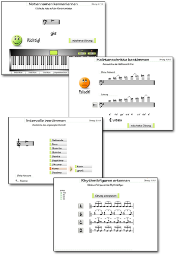 Powertraining Noten lernen - Übungssoftware